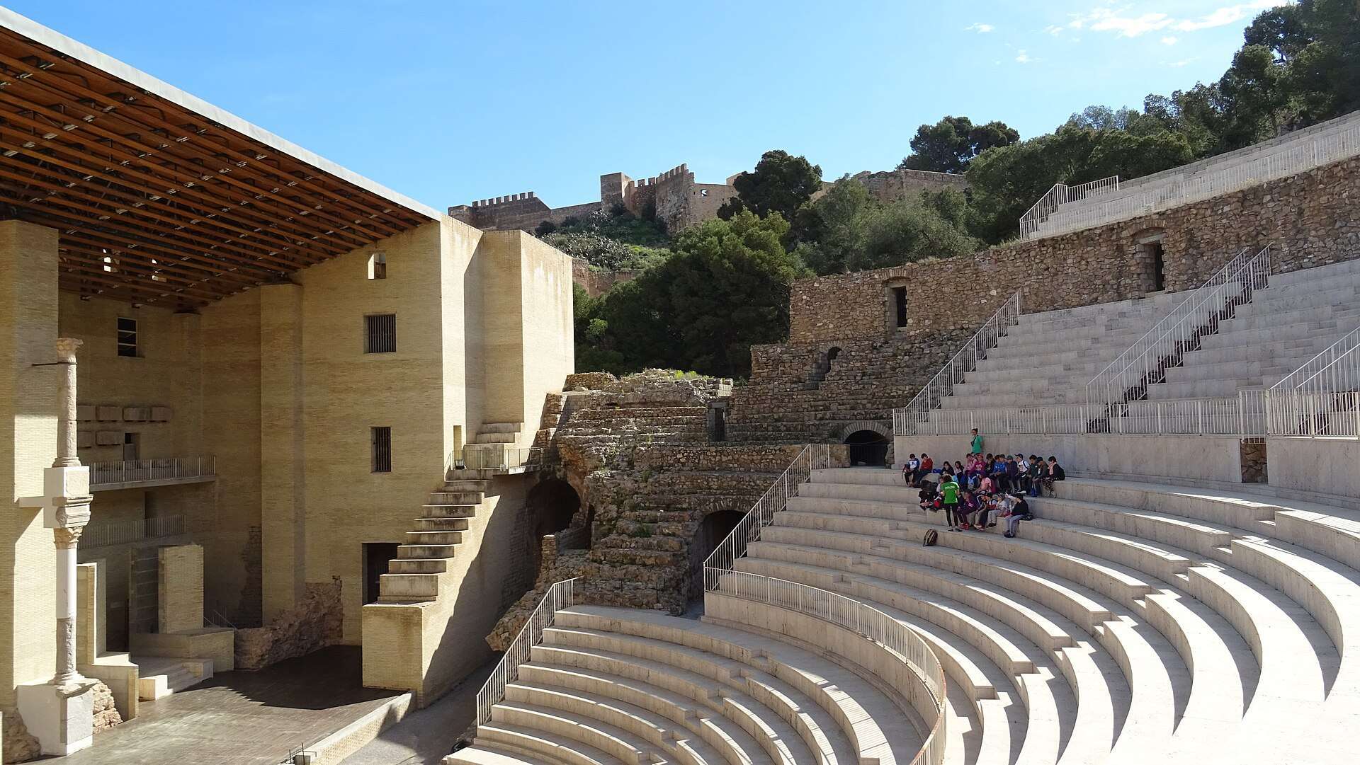 The Roman theatre below Sagunto's castle walls